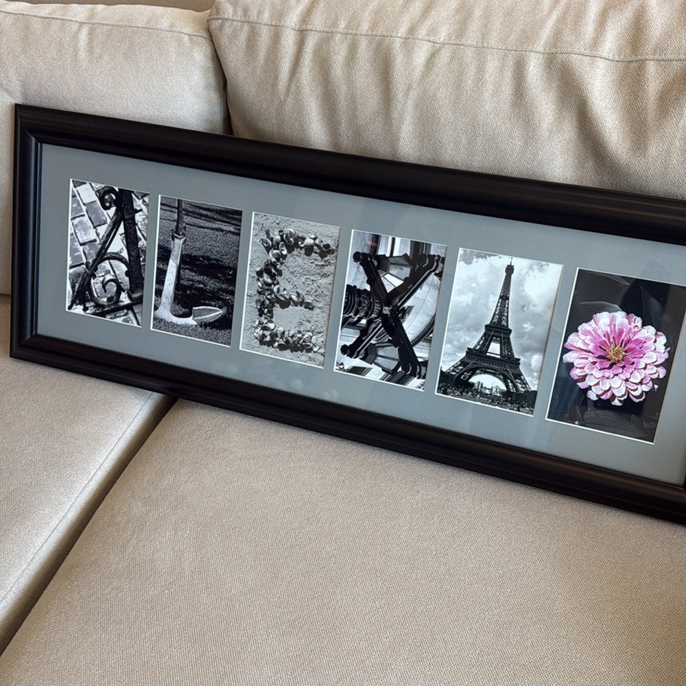 Black Framed “ALEXA” Art Decor - Picture 2 of 5